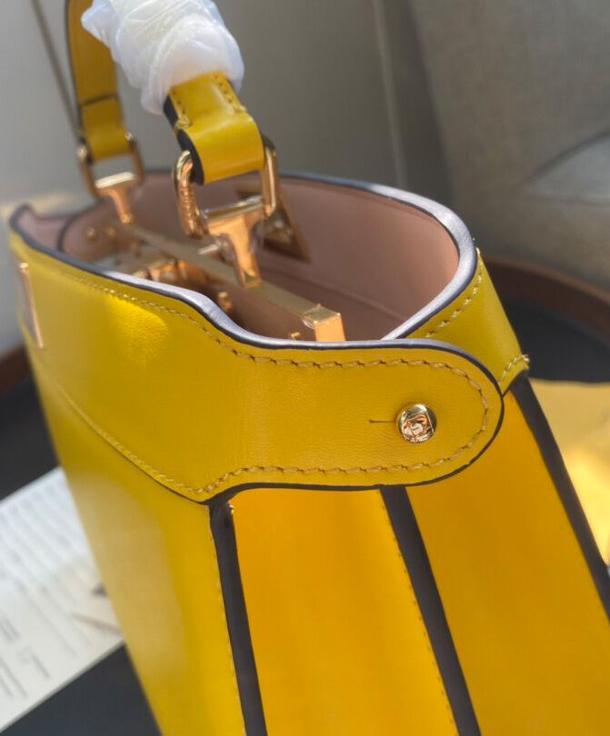 Fendi Peekaboo Iseeu EastWest Handbag 8BN323 Yellow